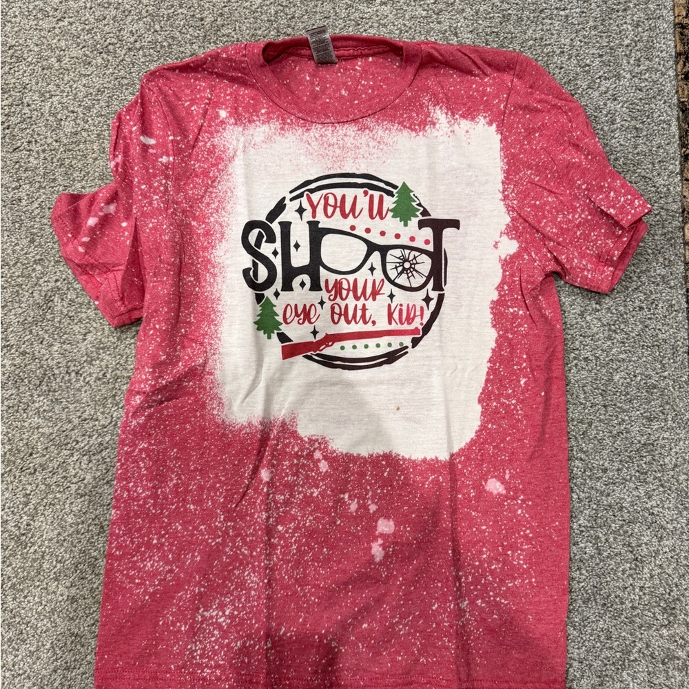 Christmas story Red Graphic T-Shirt with Festive Print